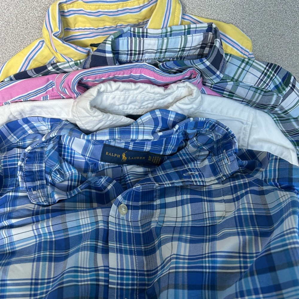 Ralph Lauren Set of 5 Shirts boys size 3T Long Sleeve Button Classic
